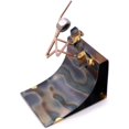 thumbnail image 2 of Skateboarder Pipe Collectible Handmade Metal Art Figurine, Desk Accessories, Trophy, Boss Gift, Office Décor, Business Professional, Skateboarding, 2 of 4