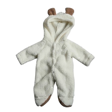 

RPVATI Baby Boys Girls Cartoon Romper Long-Sleeve Thick Warm Romper Newborn Infant Winter Jumpsuit