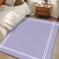thumbnail image 4 of Pure Lavender Runner Rug 2.7x5 FT, Non Slip Entryway Carpet, Simple Solid Color Washable Soft Floor Carpet Entrance Mat Non-Shedding Throw Rug for Hallway Laundry Room Bedside, 4 of 9