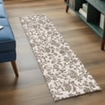 thumbnail image 4 of Farmhouse Brown Large Area Rugs for Bedroom Living Room, Soft Non Slip Carpet Bedside Rug, Vintage Flower Leaf Botanical Plant Rectangular Floor Cover Kitchen Accent Rug 2'x6' for Dining Room/Office, 4 of 9
