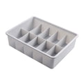 thumbnail image 1 of Youkk Plastic Space-saving Storage Box For Efficient Clothing Storage Sturdy And Durable Underwear Storage Grey 【10 Cells】, 1 of 6