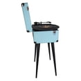 thumbnail image 5 of SYLVANIA SRC894-BLUE Tocadiscos retro Bluetooth con soporte y radio FM (azul), 5 of 5