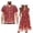 A-Christmas Light Bulb, variant on Candy Canes Matching Couple Outfits Christmas Button-Down Shirt for Men Casual Hawaiian Tops Workwear and Women's V-neck Dress Light Summer Beach Dresses Size M