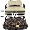 thumbnail image 6 of COEQINE Golf Cart Seat Covers with Carry Handle, Comfortable Golf Cart Seat Towel Blanket, Fits for EZGO Yamaha Club Car and Other 2-Seat Golf Carts, Brown Cowhide American Tribal Geometric, 6 of 8