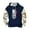 Navy, variant on JUSLIO Mens Hoodies Hooded Graphic Sweatshirts Everyday Long Sleeve Sporty Drawstring Sweatshirts