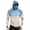 Khaki, variant on Performance Fishing Compression Hoodie for Men Sunscreen Integrated Face Mask Long Sleeve Breathable Gradient Color Rash Guard for Swimming Sailing Boating
