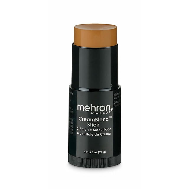 Bastón de Maquillaje CreamBlend Mehron para Pintura Facial 21g Oscuro 0