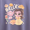 thumbnail image 3 of Disney Princess - Belle Stickers - Youth Girls Boxy T-Shirt, 3 of 5