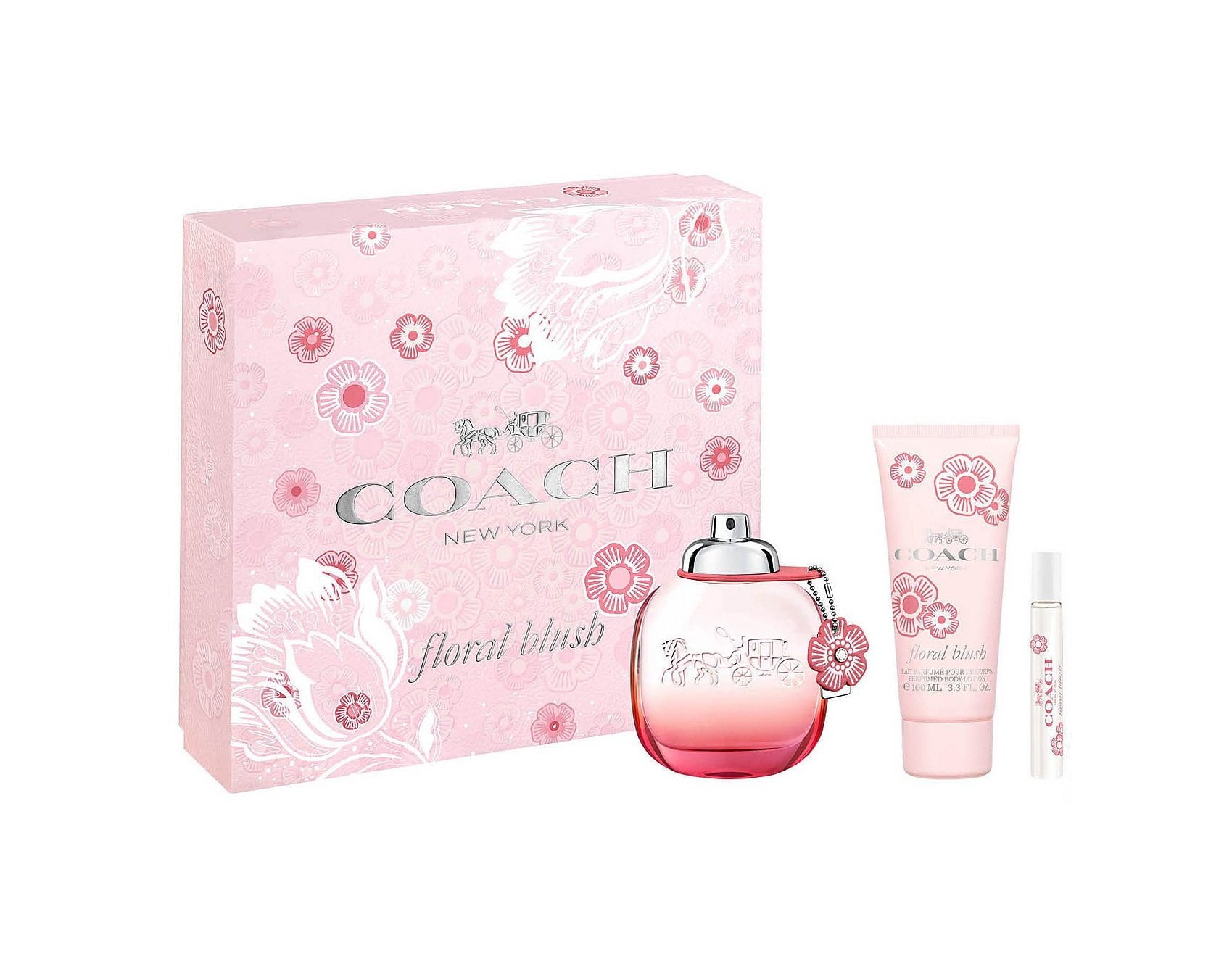 Coach Floral Blush Perfume Gift Set for Women, 3 Pieces