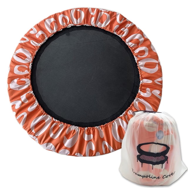 QJUHUNG Couverture de Ressort pour Mini Trampoline 36 Pouces, Coussin de Sécurité pour Trampoline Rond à 6 Trous, Tissu Oxford Résistant aux Déchirures, Anti-Vibration, Options de Couleur Multiples (Rose Rouge)