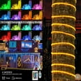 thumbnail image 1 of EIMELI AOVUWU Outdoor Waterproof Colorful Synchronized Flashing 32-Color Tube Lights Usb Remote Control Decorative Lights Christmas Lights, 1 of 9