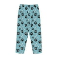 thumbnail image 3 of Lsque Cute Dog Footprints Print Women's Pajama Pants, Lounge Pant - Comfortable Home Wear,Elastic Waistband, Stylish Design-Medium, 3 of 9