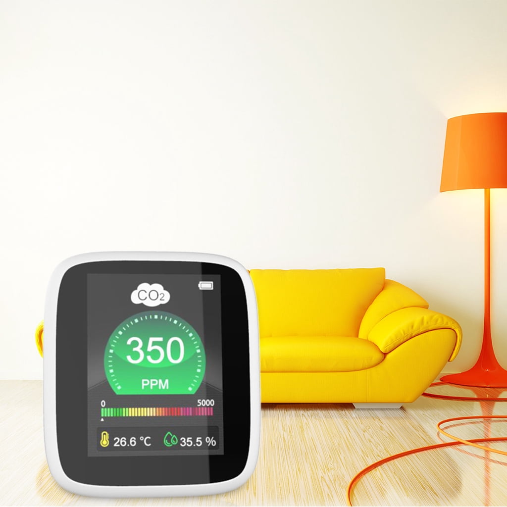 MOMOJIA Indoor CO2 Meter 400-5000ppm Air Quality Monitor CO2 Monitor Tester Indoor Air Quality Sensor CO2 Detector
