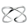 thumbnail image 1 of Silver Cross Design Rings Simple Open Ring Fashion Finger Ring Delicate Finger Jewelry Compatible Woman Girl_High-quality, 1 of 2