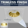thumbnail image 3 of LUXRITE 3" LED Trimless Spotlight with Brass Trim 15W, 1100LM, 5CCT, 60, Dimmable Push-n-Lock CRI90 Damp & IC Rated ETL, 3 of 7