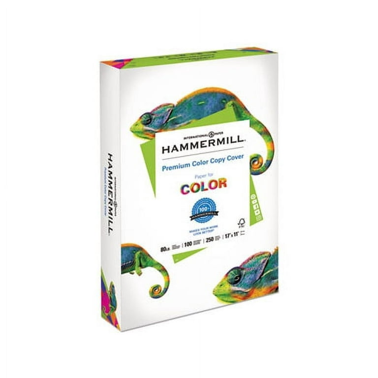 Hammermill Premium Color Copy Cover 100 Bright, 80lb, 17 x 11, 250/Pack  White 
