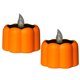 thumbnail image 1 of 2pcs Halloween Luces de vela solares Lámpara de calabaza impermeable Lámpara de noche electrónica Decoración de fiesta (Blanco cálido), 1 of 5
