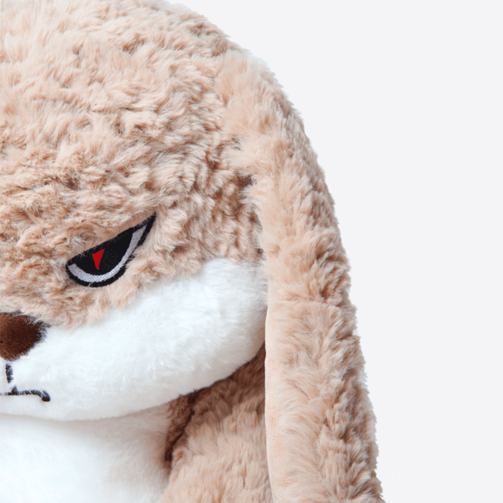 Nini Bunny Grumpy Plush Toy, Soft Stuffed Animal Rabbit, Cute Plush Pillow Gift