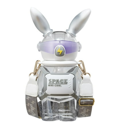 

Cool Lightn Rabbit Straw Bottle Large Capacity Water Bottle Space Cup Straw Water Cup Clearance Sales