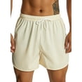 thumbnail image 2 of ZAXARRA Men's Quick Dry Sports Shorts, Solid Color Drawstring Elastic Waist Breathable Boxer Shorts for Fitness, Running, 2 of 9