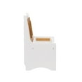 thumbnail image 3 of Linon Delk Wood 2 Tone Small Back Rest Bench in Honey and White, 3 of 18