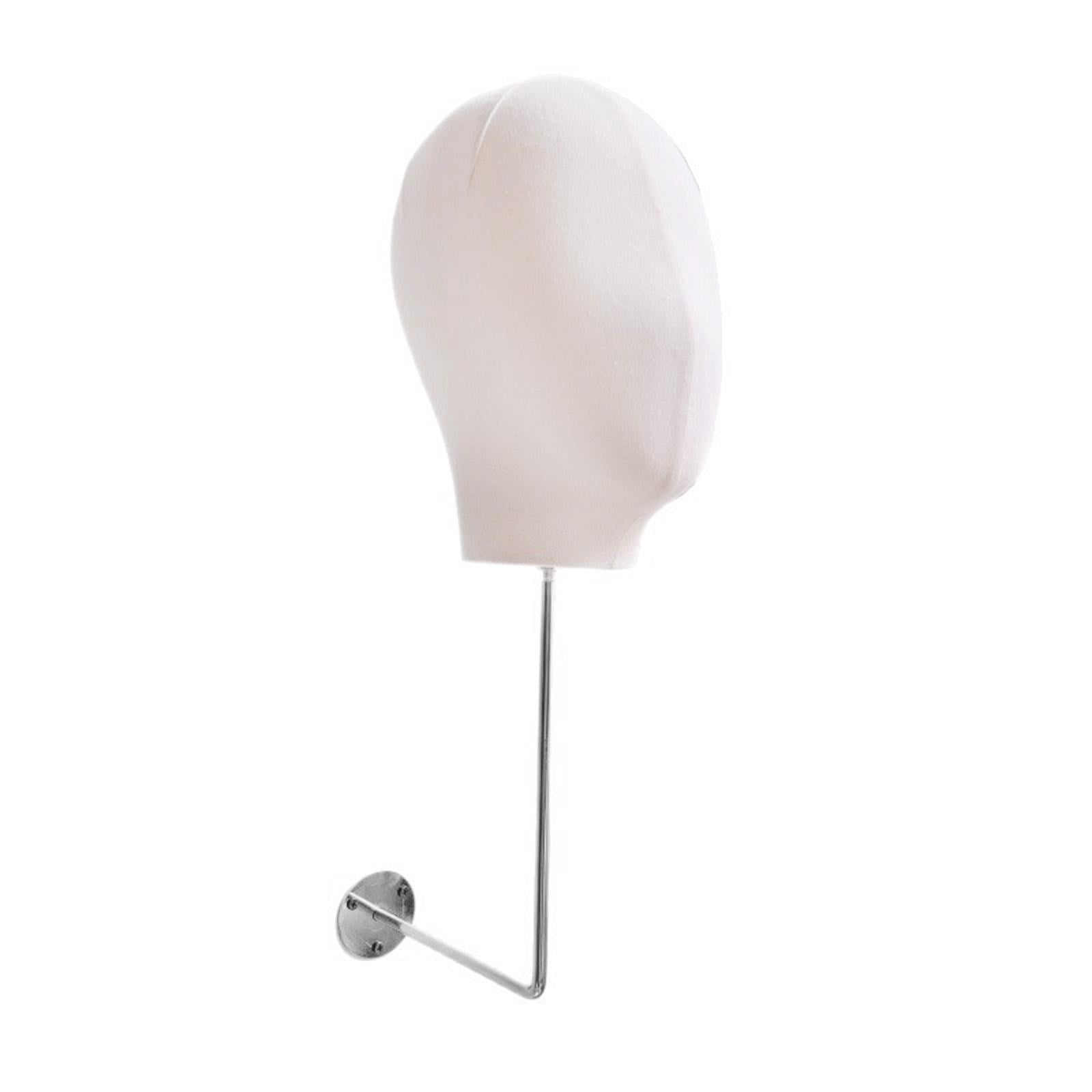 Serenable Mannequin Head Model, Hat Display, Mannequin Head, Modern Fashionable Portable Storage Rack for Making Styling Shopping Malls White