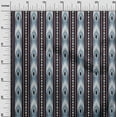 thumbnail image 2 of oneOone Cotton Poplin Fabric Stripe & Geometric Ikat Print Fabric BTY 56 Inch Wide, 2 of 4