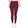thumbnail image 2 of Red Sweatpants Women Low Waisted Opaque Soft Yoga Waisted Slim Pants Solid Length Pants, 2 of 5