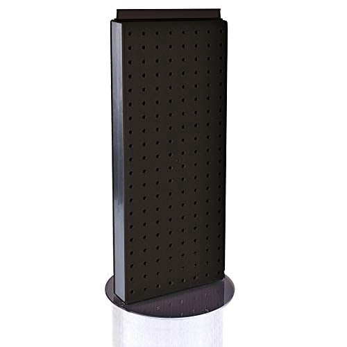 Buy Azar 20(H) x 8(W) 2-Sided Non-Revolving Pegboard Counter Unit Black ...
