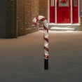 thumbnail image 2 of Northlight Lighted Striped Candy Cane  Outdoor Christmas Decoration - 31" - Clear Lights, 2 of 6