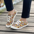 thumbnail image 1 of Zapatos de lona de corte bajo de fondo plano para mujer Zapatos planos casuales para estudiantes de versión perezosa de un pie Wmkox8yii FOPL2054, 1 of 9