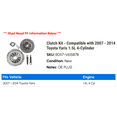 thumbnail image 2 of Clutch Kit - Compatible with 2007 - 2014 Toyota Yaris 1.5L 4-Cylinder 2008 2009 2010 2011 2012 2013, 2 of 2