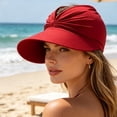 thumbnail image 5 of 2026 New Women's UV Protection Sun Visor Hat, Sun Hats for Women, Lightweight Foldable Ponytail Sports Cap Beach Outdoor, 5 of 6