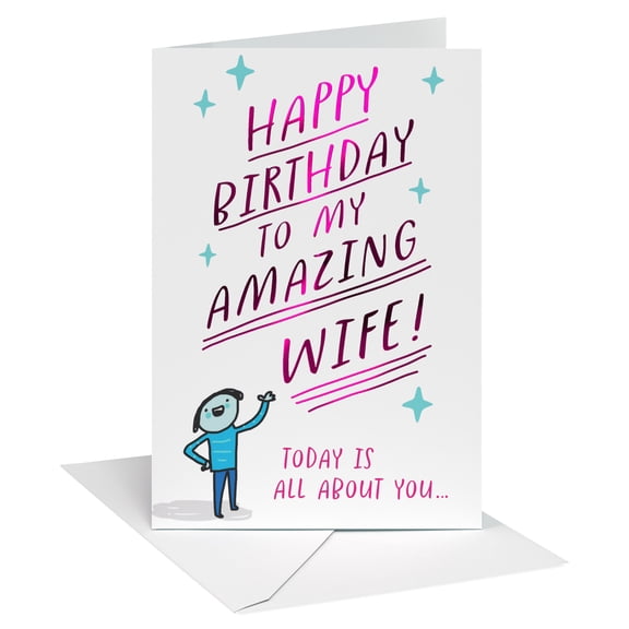 American Greetings Funny Birthday Card for Wife (Amazing Wife)