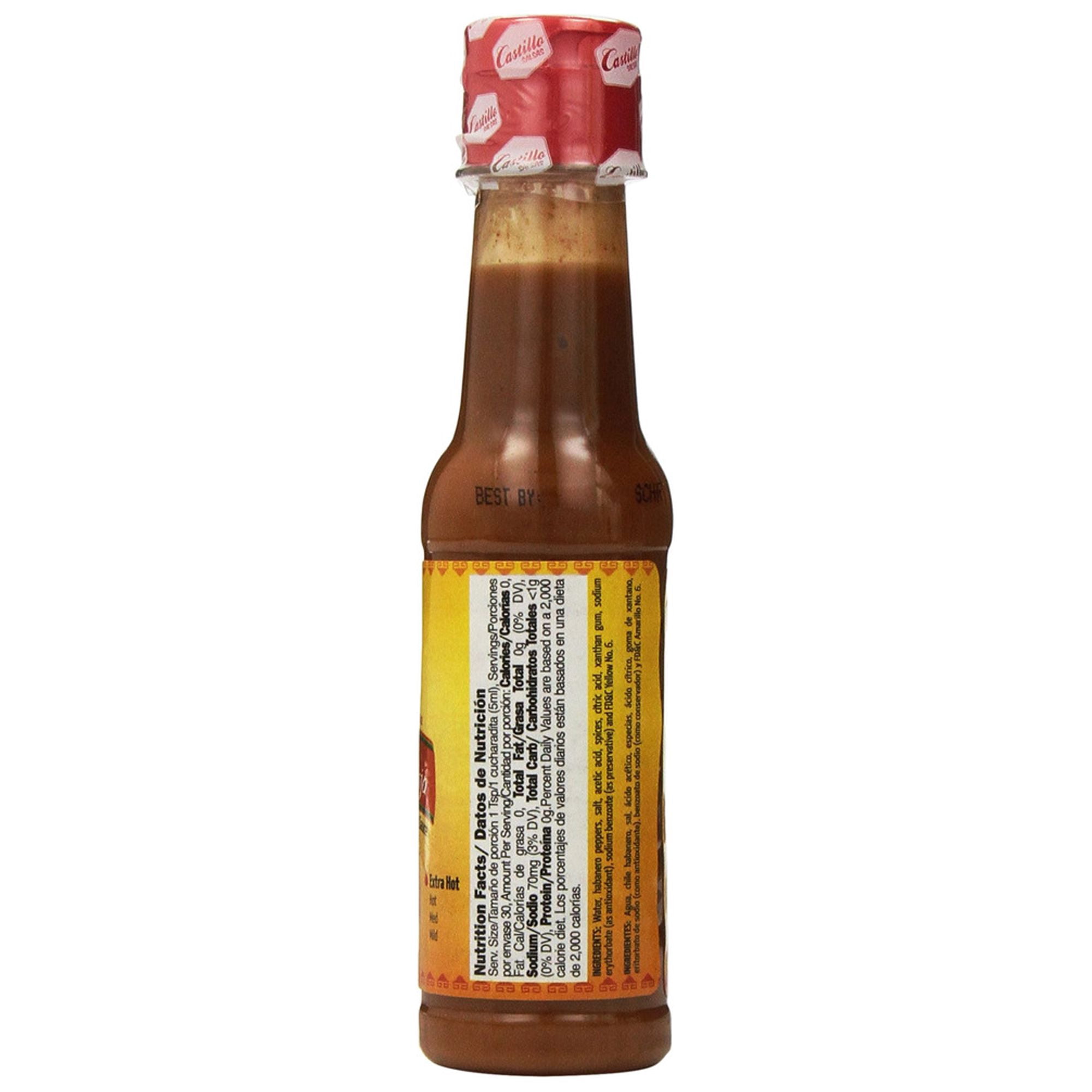 Castillo Habanero Hot Sauce Red, 5 oz (Pack of 24)