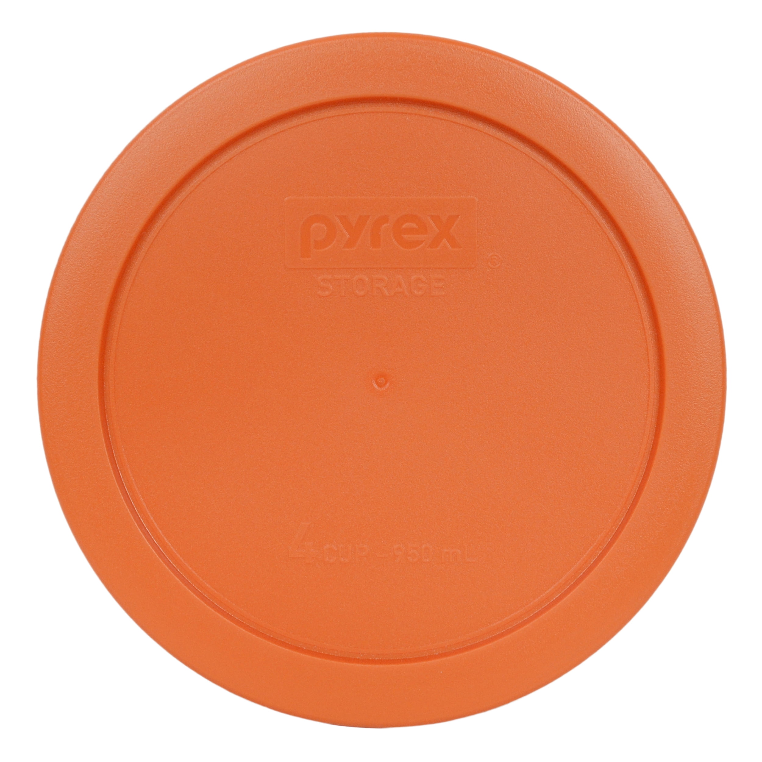 Pyrex Replacement Lid 7201PC 4Cup Orange Copper Plastic Cover for