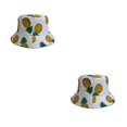 thumbnail image 2 of Sombrero de pescador Qarigey Estampado Estilo Simple Decoración Tipo 1 L 2piezas, 2 of 5