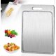thumbnail image 1 of Titanium Cutting Boards for Kitchen, 2025 New Brushed Cutting Board Stainless Steel Cutting Board, Chopping Board Cutting Mat Kitchen Cooking, 1 of 5