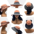 thumbnail image 4 of Empire Cove Womens Sun Hat Wide Ponytail Bucket Cap Sports UV Protection Pink, 4 of 4