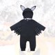 thumbnail image 3 of Baby Boy Jumpsuit Sudaderas con capucha de manga larga con temática de Halloween Mameluco de diseño de murciélago para recién nacido Niño Tamaño 80 Negro, 3 of 5
