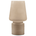 thumbnail image 1 of Bouclair Beige Glass Table Lamp, 1 of 5