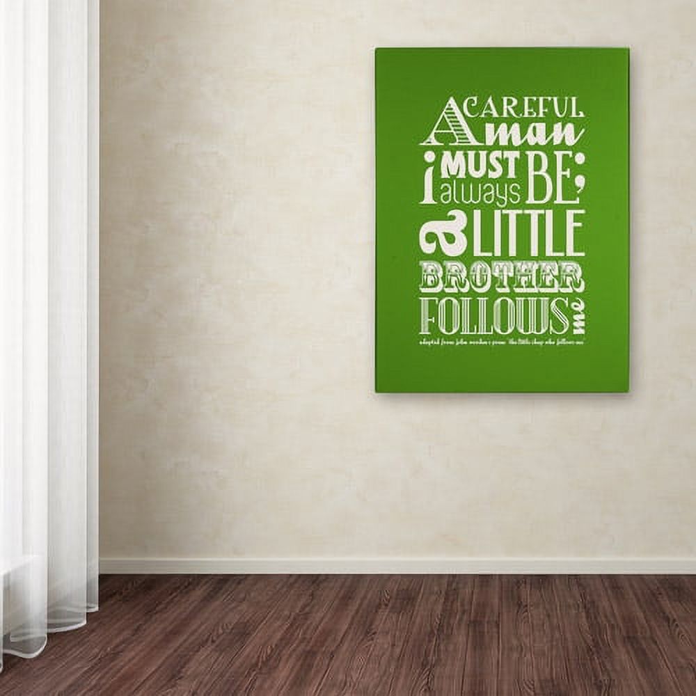 Trademark Fine Art "Little Brother II" Canvas Art by Megan Romo