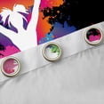 thumbnail image 4 of Castle Fairy Girly Dreamy Dance Blackout Curtains Set of 2 (52x84 Each) for Female Women,Cheer Theme Window Curtains,Graffiti Splash Curtains and Drapes,Super Cozy Room Decor, 4 of 6