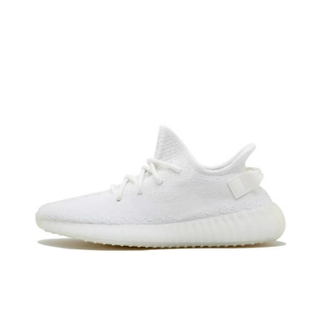 

350 V2 Ice Cream Triple White Mesh sports lightweight breathable low-top living casual shoes for men and women in white