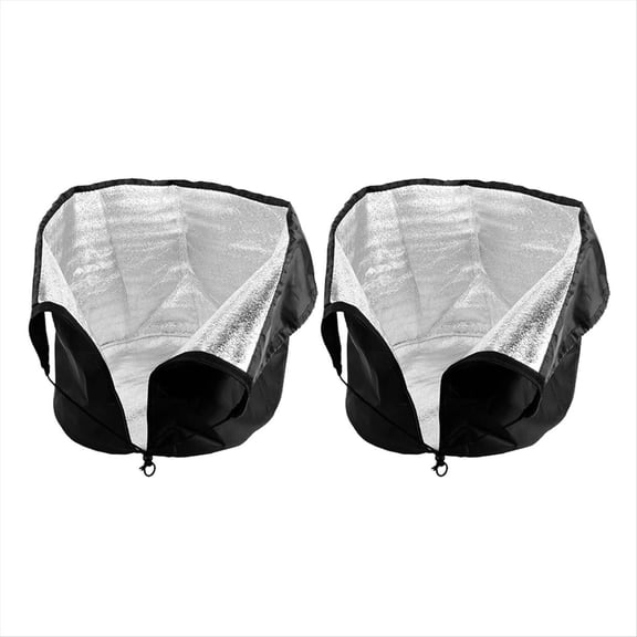2Pack Plant Pot Covers for Winter Freeze Protection-18in X 20in Frost Protection Cover Outdoor Plant& Shrubs(Black)