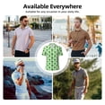 thumbnail image 5 of Honeii Broccoli 1 print Polo Shirt, a classic short-sleeved, button-down golf shirt designed for men, 5 of 6