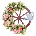 thumbnail image 1 of Guirnalda con forma de rueda de riego creativa, guirnalda de simulación de primavera, diseño de escena pastoral para exteriores, como se muestra, 1 of 5