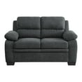 thumbnail image 3 of Lexicon Modern Tufted Loveseat with Exposed Legs, Dark Gray, 3 of 7