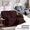 thumbnail image 5 of SCRAWLGOD Rose Love Heart Print Stretch Recliner Slipcover for Valentine's Day Anti Scratch 2 Seater Reclining Slipcover Washable Anti Slip Recliner Cover, 5 of 8