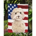 thumbnail image 3 of Champagne Cockapoo Patriotic Garden Flag, 3 of 5